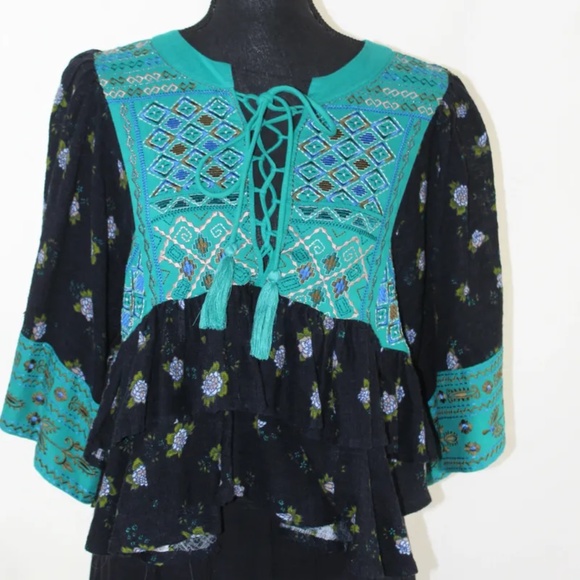 Gently Used/Loved Free People Kissed By the Sun Crop High-Low Top, XS - Picture 1 of 10